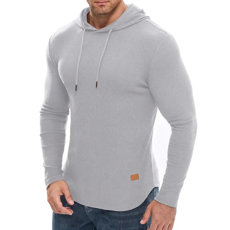 Men’s Muscle Hoodie Fleece Pullover Sweatshirt