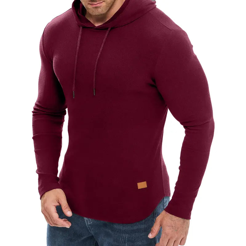 Men’s Muscle Hoodie Fleece Pullover Sweatshirt