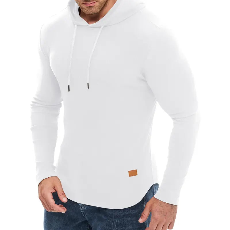 Men’s Muscle Hoodie Fleece Pullover Sweatshirt