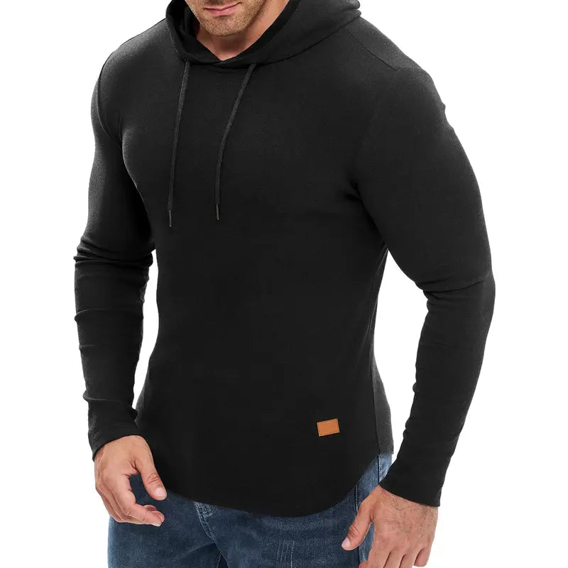 Men’s Muscle Hoodie Fleece Pullover Sweatshirt
